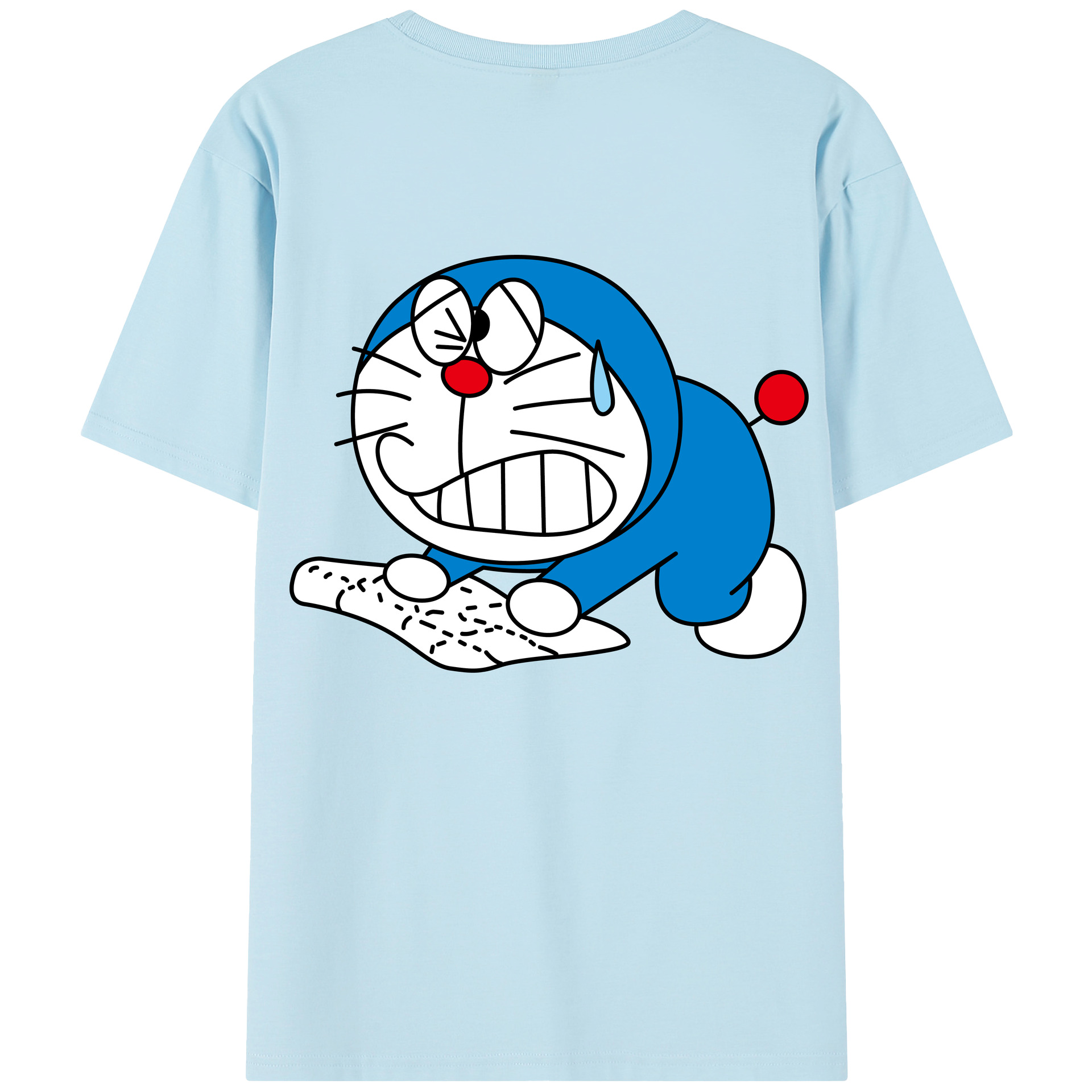 （画像用） ドラえもん Doraemon 綿100％半袖Tシャツ（背面プリント）